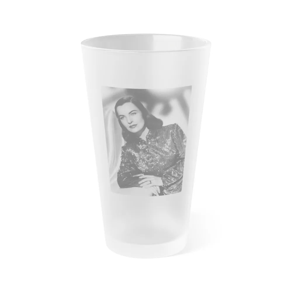 Ella Raines #72 (Vintage Female Icon) Frosted Pint Glass 16oz-16oz-Frosted-Go Mug Yourself