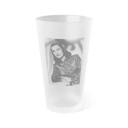 Ella Raines #72 (Vintage Female Icon) Frosted Pint Glass 16oz-16oz-Frosted-Go Mug Yourself