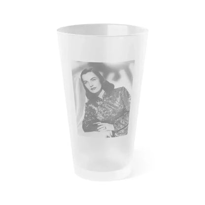Ella Raines #72 (Vintage Female Icon) Frosted Pint Glass 16oz 16oz Frosted - Go Mug Yourself