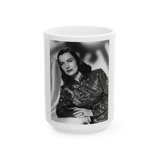 Ella Raines #72 (Vintage Female Icon) White Coffee Mug 15oz - Go Mug Yourself