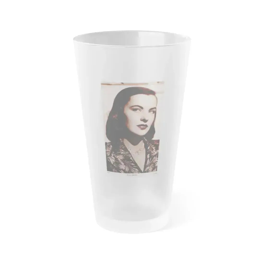 Ella Raines #85 (Vintage Female Icon) Frosted Pint Glass 16oz 16oz Frosted - Go Mug Yourself