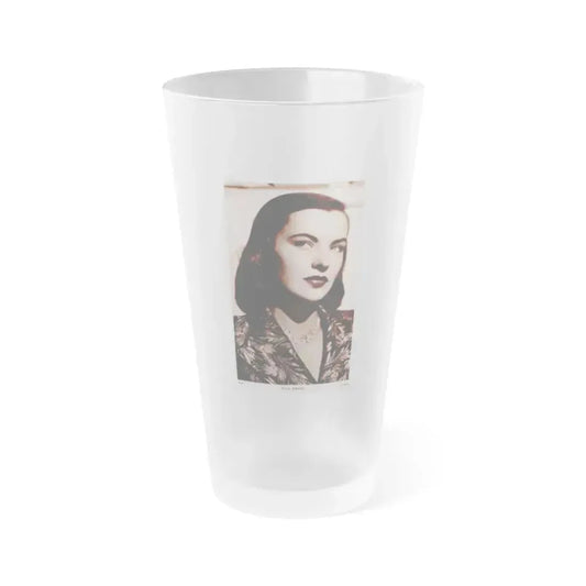 Ella Raines #85 (Vintage Female Icon) Frosted Pint Glass 16oz 16oz Frosted - Go Mug Yourself