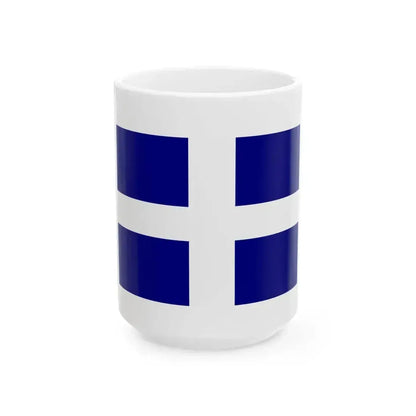 Ellas flag 1 (Greece) White Coffee Mug 15oz - Go Mug Yourself