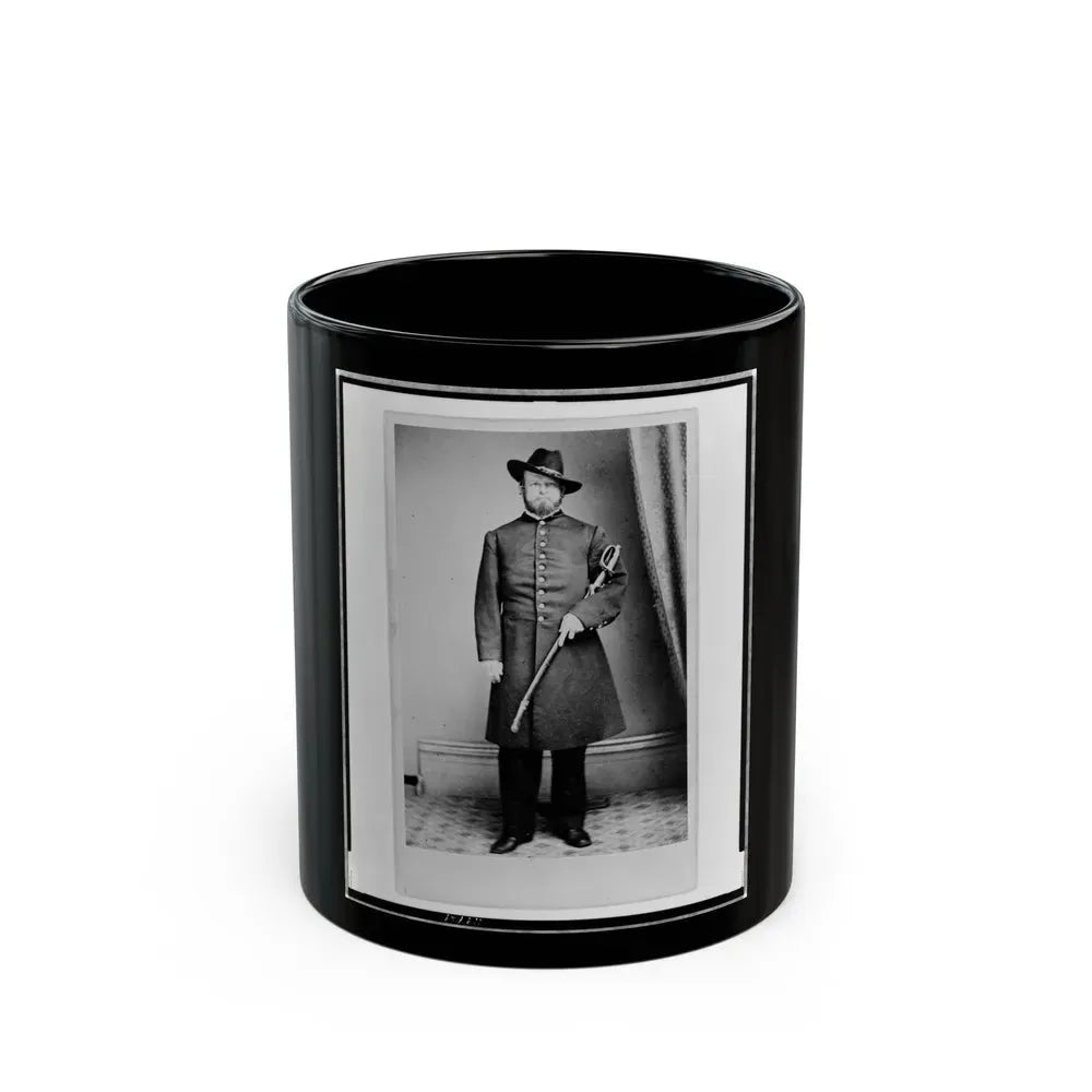 Elliott( ), Union Officer, Full-Length Portrait, Standing, Holding Sword In Left Hand, Facing Front (U.S. Civil War) Black Coffee Mug 11oz - Go Mug Yourself