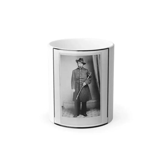 Elliott( ), Union Officer, Full-Length Portrait, Standing, Holding Sword in Left Hand, Facing Front (U.S. Civil War) Color Changing Coffee Mug 11oz Default Title 11oz - Go Mug Yourself