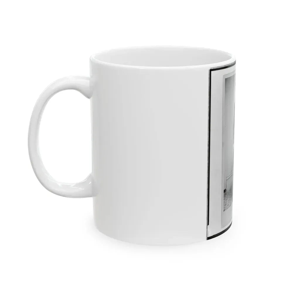 Elliott( ), Union Officer, Full-Length Portrait, Standing, Holding Sword In Left Hand, Facing Front (U.S. Civil War) White Coffee Mug - Go Mug Yourself