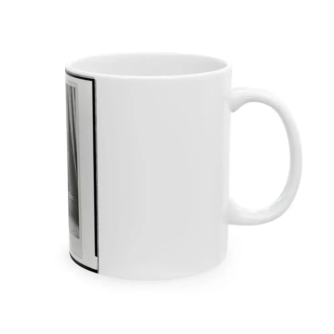 Elliott( ), Union Officer, Full-Length Portrait, Standing, Holding Sword In Left Hand, Facing Front (U.S. Civil War) White Coffee Mug - Go Mug Yourself