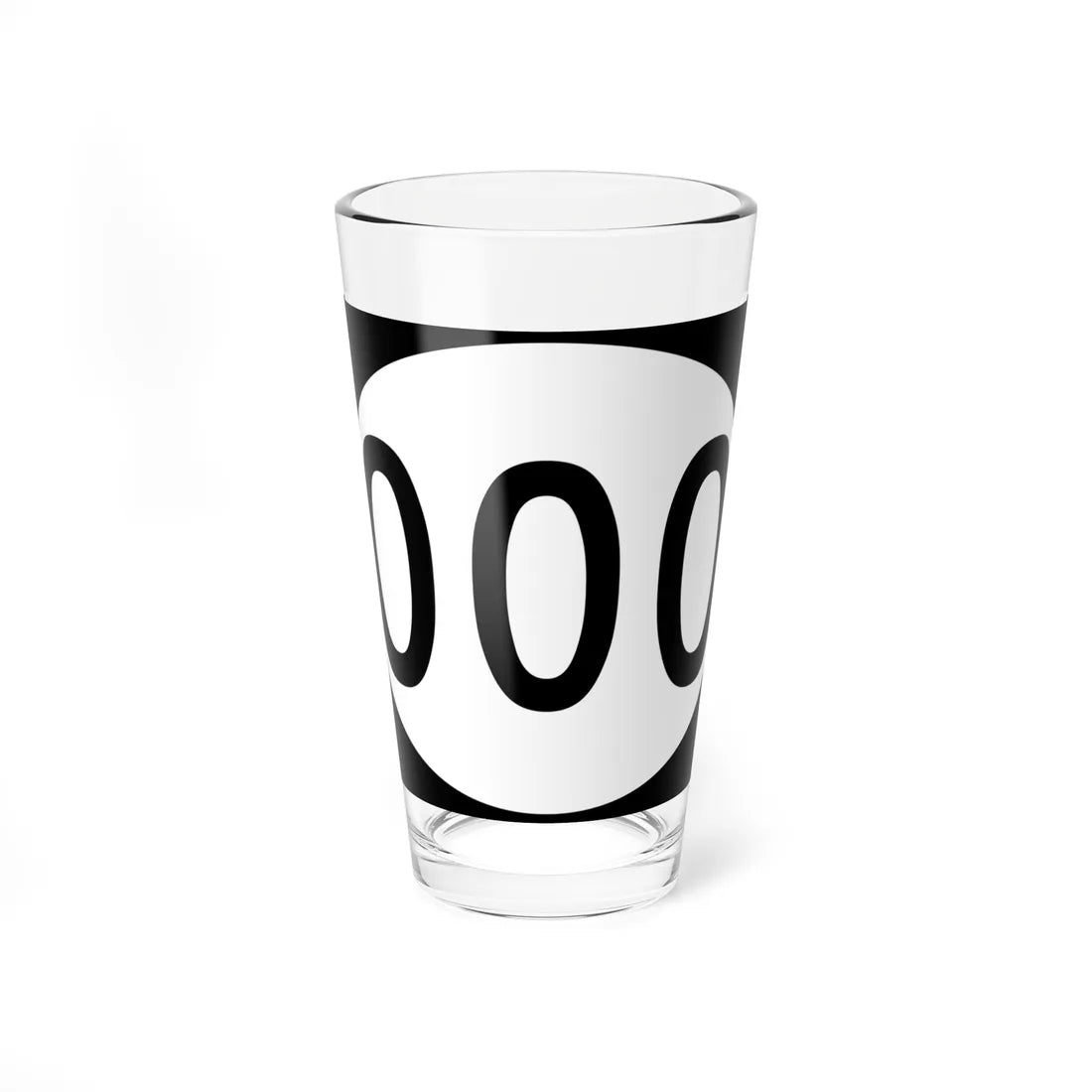 Ellipse sign template (Delaware) (Road Sign) Pint Glass 16oz 16oz - Go Mug Yourself