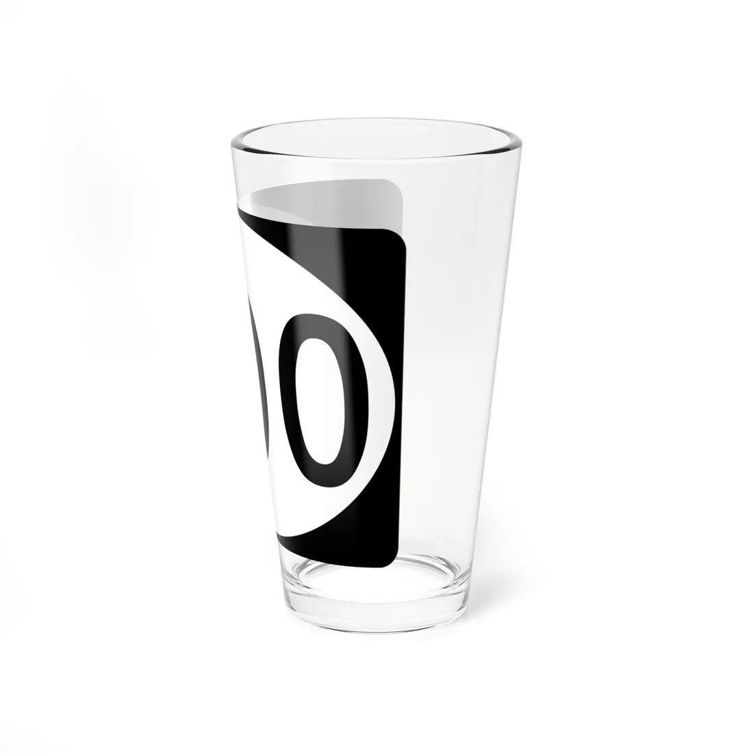 Ellipse sign template (Delaware) (Road Sign) Pint Glass 16oz - Go Mug Yourself