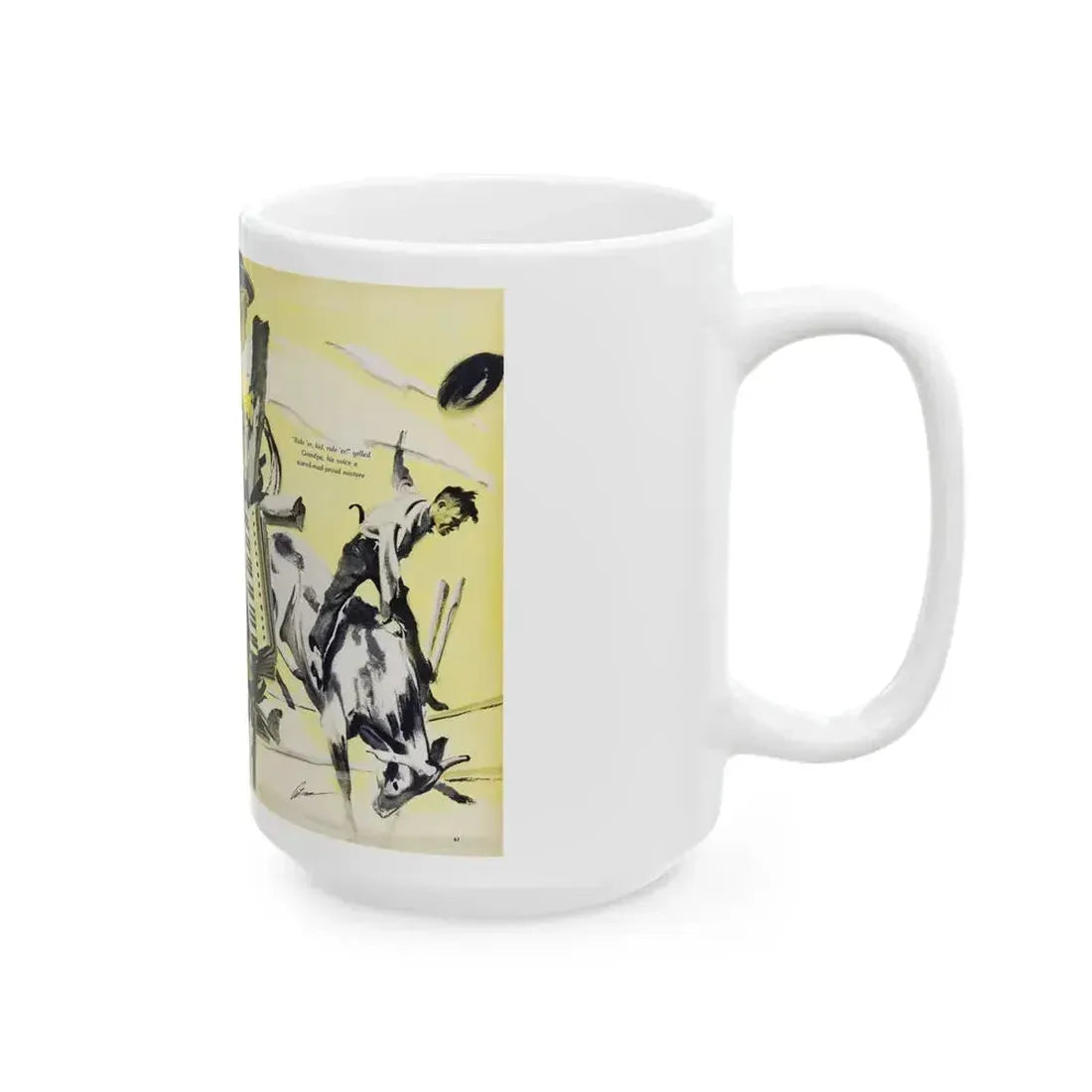 Elmer Comes of Age, Woman's Day, February 1950 - White Coffee Mug - Go Mug Yourself