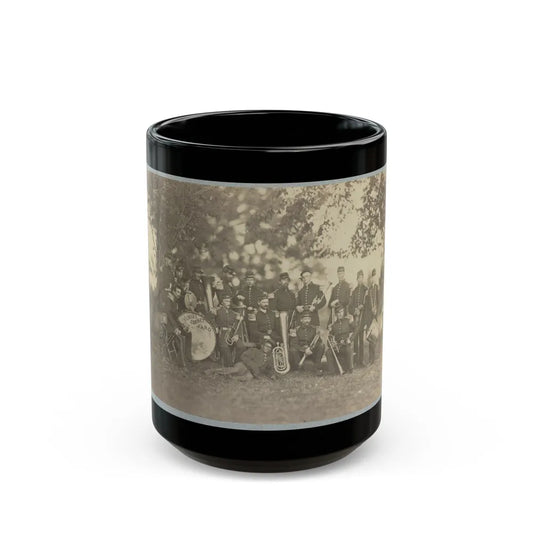 Elmira Cornet Band, Thirty-Third Regiment, Of The New York State Volunteers, July 1861 (U.S. Civil War) Black Coffee Mug-15oz-Go Mug Yourself