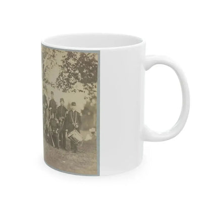 Elmira Cornet Band,  Thirty-Third Regiment, Of The New York State Volunteers, July 1861 (U.S. Civil War) White Coffee Mug - Go Mug Yourself