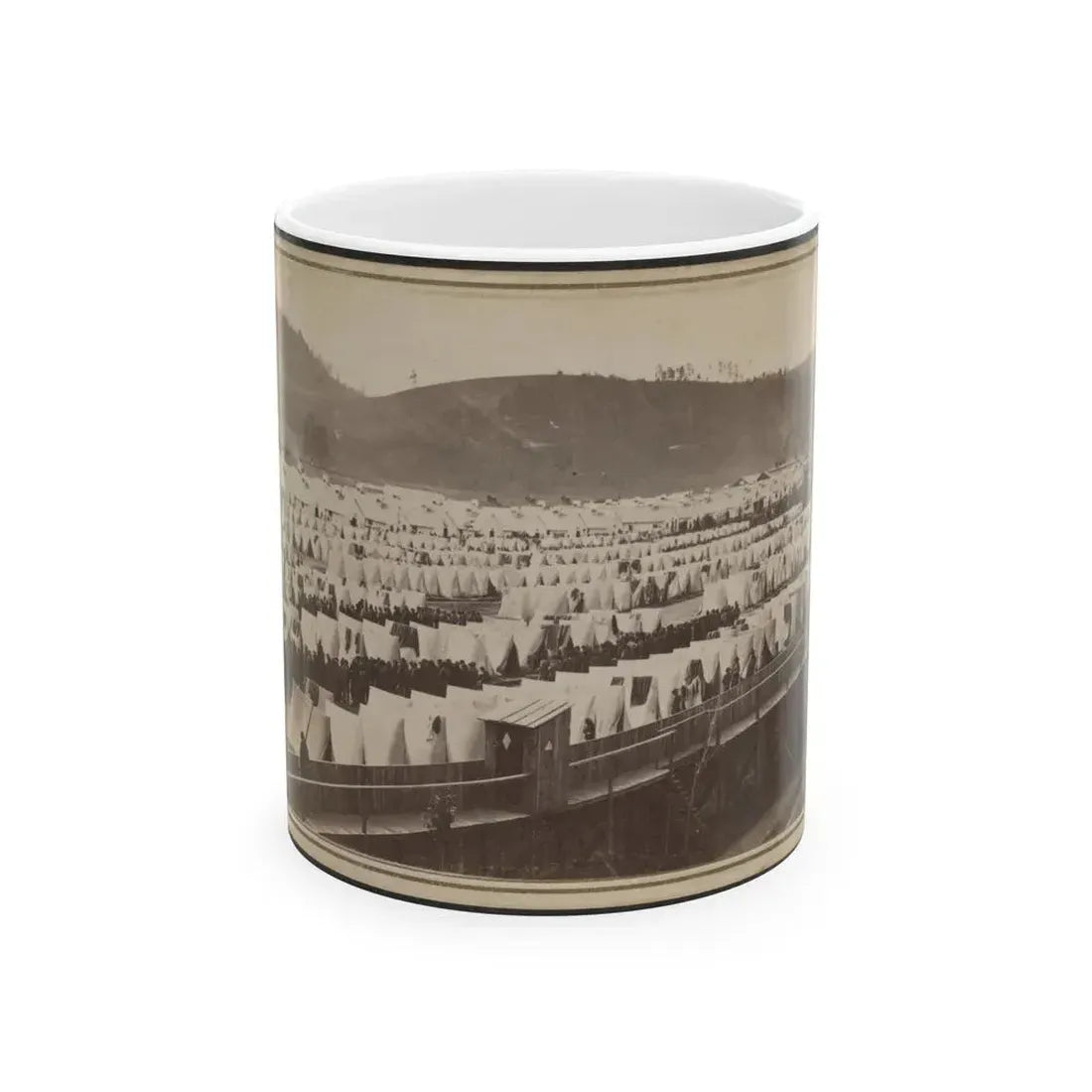 Elmira Prison, Elmira, New York (U.S. Civil War) White Coffee Mug 11oz - Go Mug Yourself