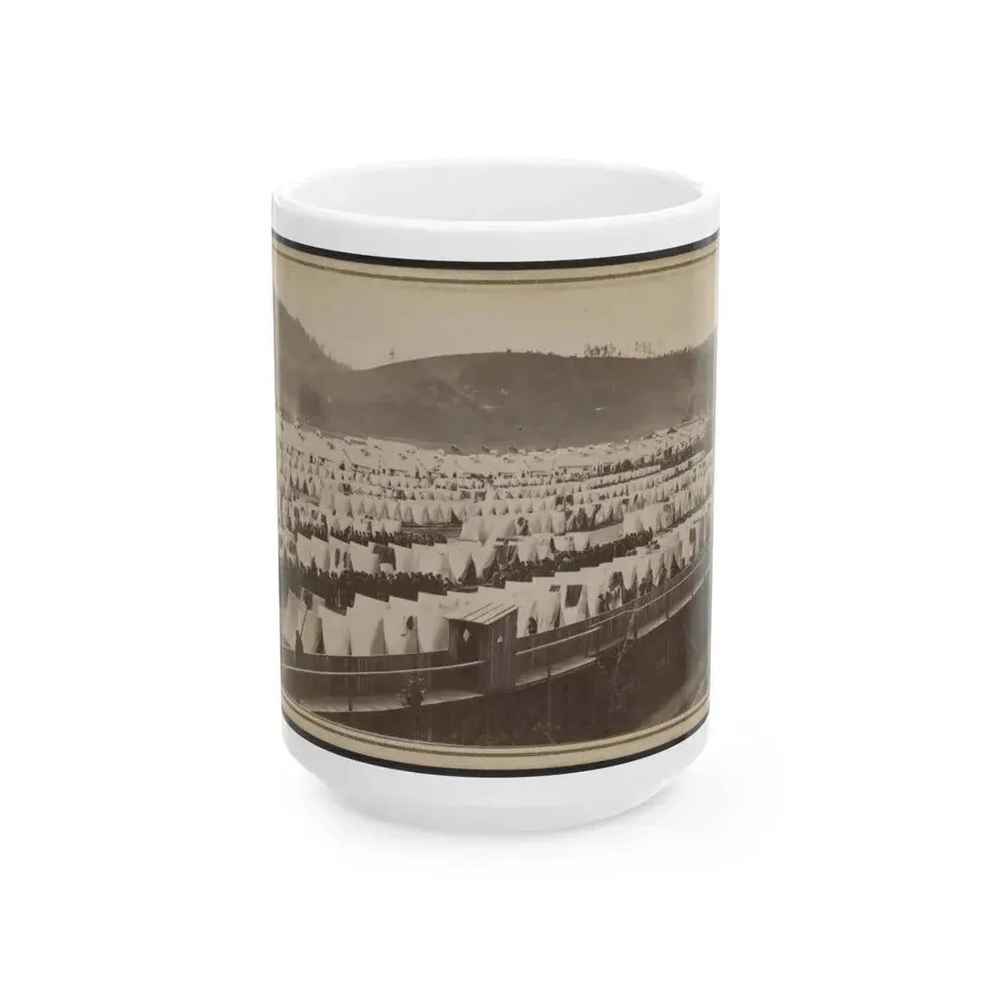 Elmira Prison, Elmira, New York (U.S. Civil War) White Coffee Mug 15oz - Go Mug Yourself