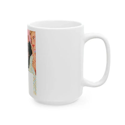 Eloise by Sheila Sibley, Woman Own magazine, 1957 - White Coffee Mug - Go Mug Yourself