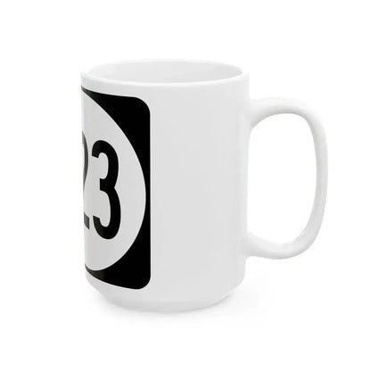 Elongated circle 6123 (Kentucky) (Road Sign) White Coffee Mug - Go Mug Yourself