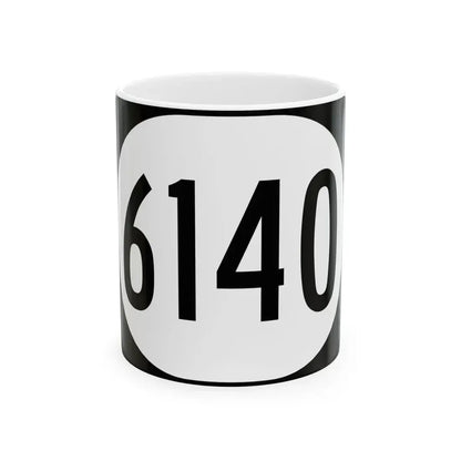 Elongated circle 6140 (Kentucky) (Road Sign) White Coffee Mug 11oz - Go Mug Yourself