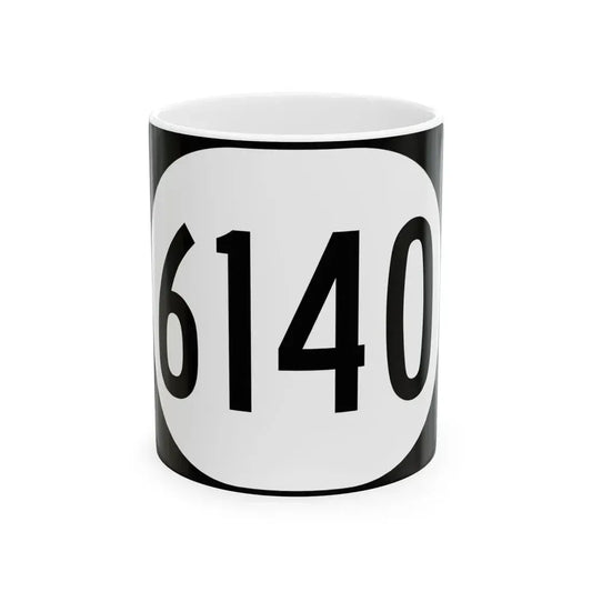 Elongated circle 6140 (Kentucky) (Road Sign) White Coffee Mug 11oz - Go Mug Yourself