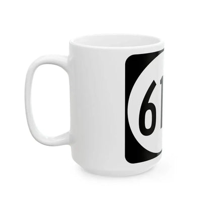 Elongated circle 6140 (Kentucky) (Road Sign) White Coffee Mug - Go Mug Yourself