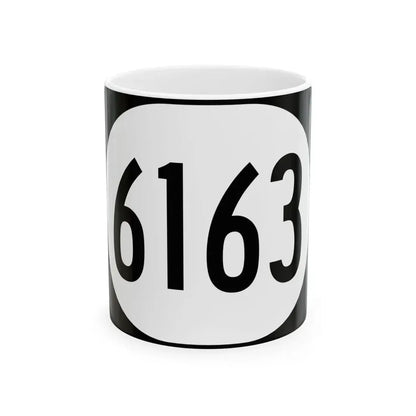 Elongated circle 6163 (Kentucky) (Road Sign) White Coffee Mug 11oz - Go Mug Yourself