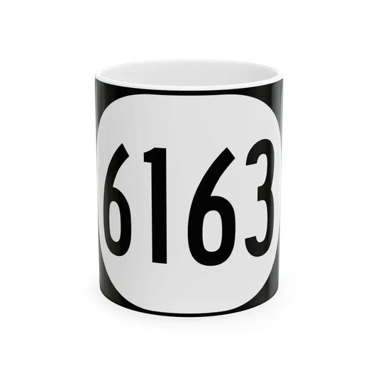 Elongated circle 6163 (Kentucky) (Road Sign) White Coffee Mug 11oz - Go Mug Yourself