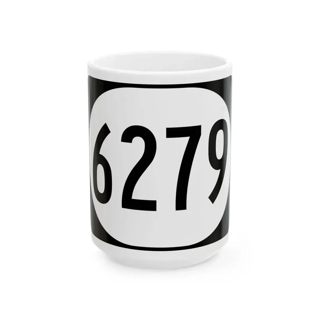 Elongated circle 6279 (Kentucky) (Road Sign) White Coffee Mug 15oz - Go Mug Yourself
