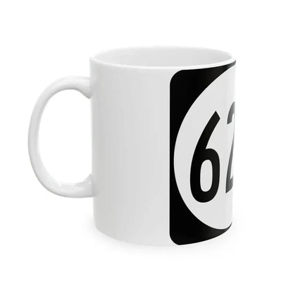 Elongated circle 6279 (Kentucky) (Road Sign) White Coffee Mug - Go Mug Yourself