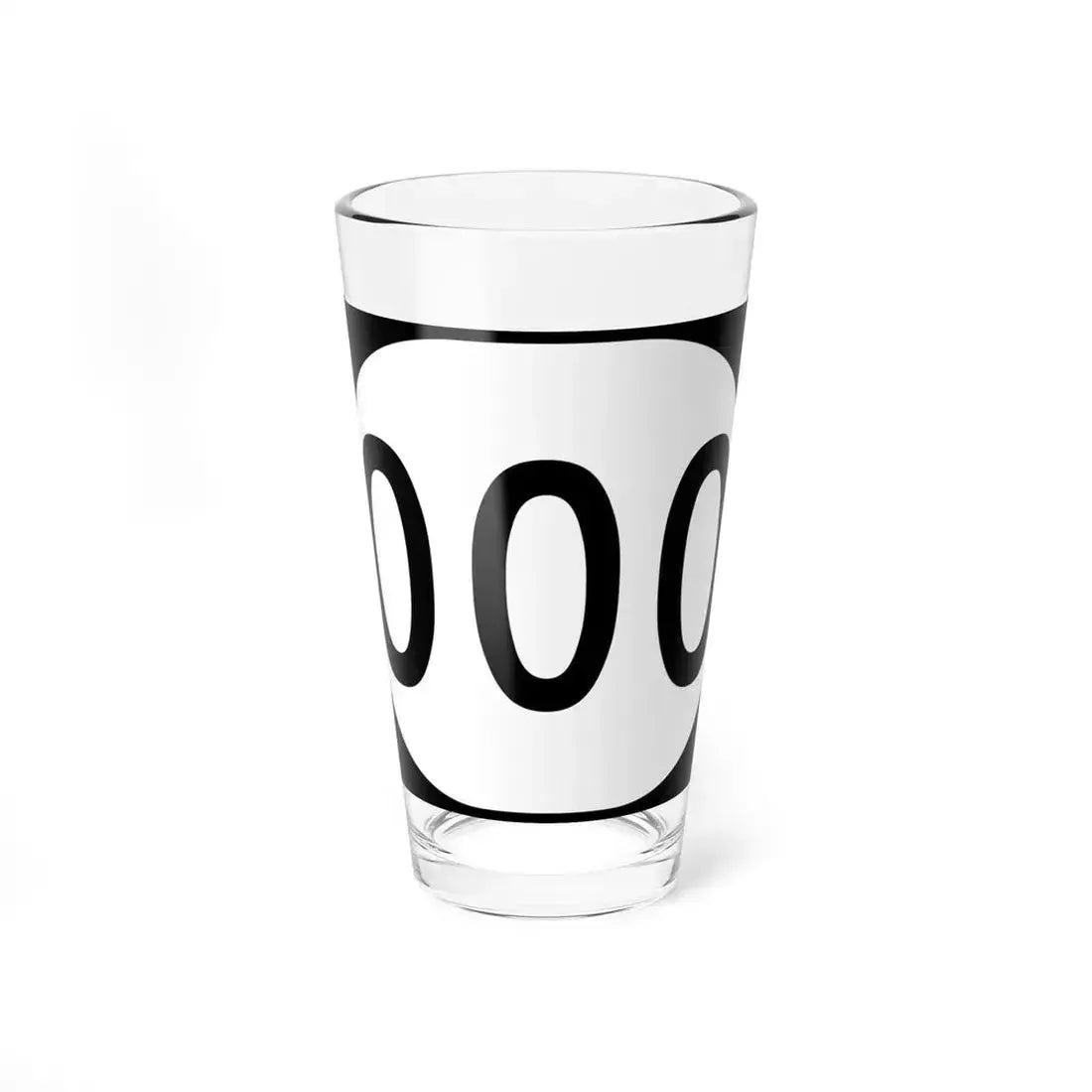 Elongated circle template 3-digit (Kentucky) (Road Sign) Pint Glass 16oz 16oz - Go Mug Yourself
