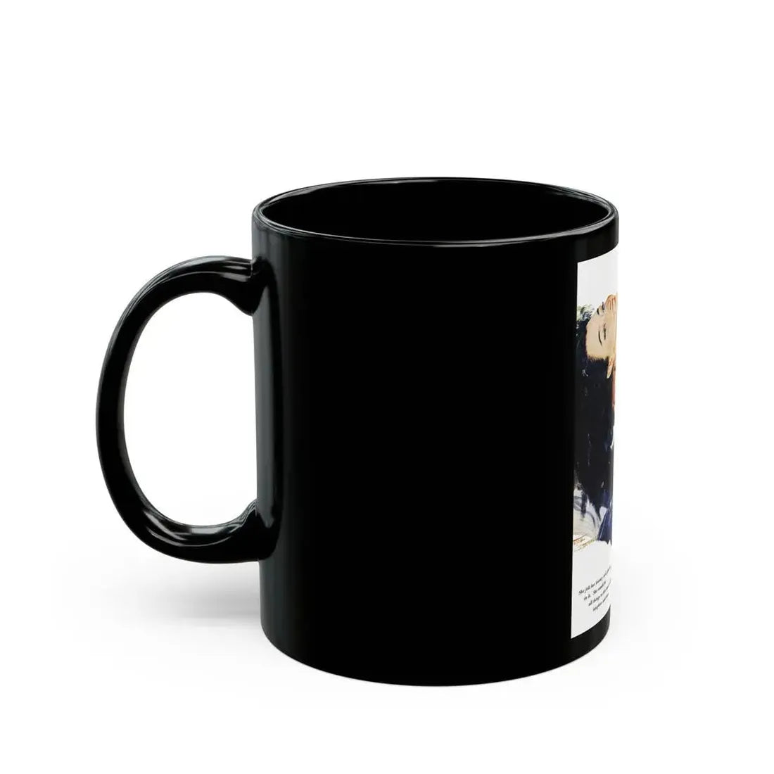Elusive Beauty, Redbook, July 1955 - Black Coffee Mug - Go Mug Yourself