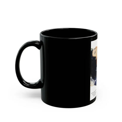 Elusive Beauty, Redbook, July 1955 - Black Coffee Mug - Go Mug Yourself