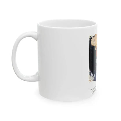 Elusive Beauty, Redbook, July 1955 - White Coffee Mug - Go Mug Yourself