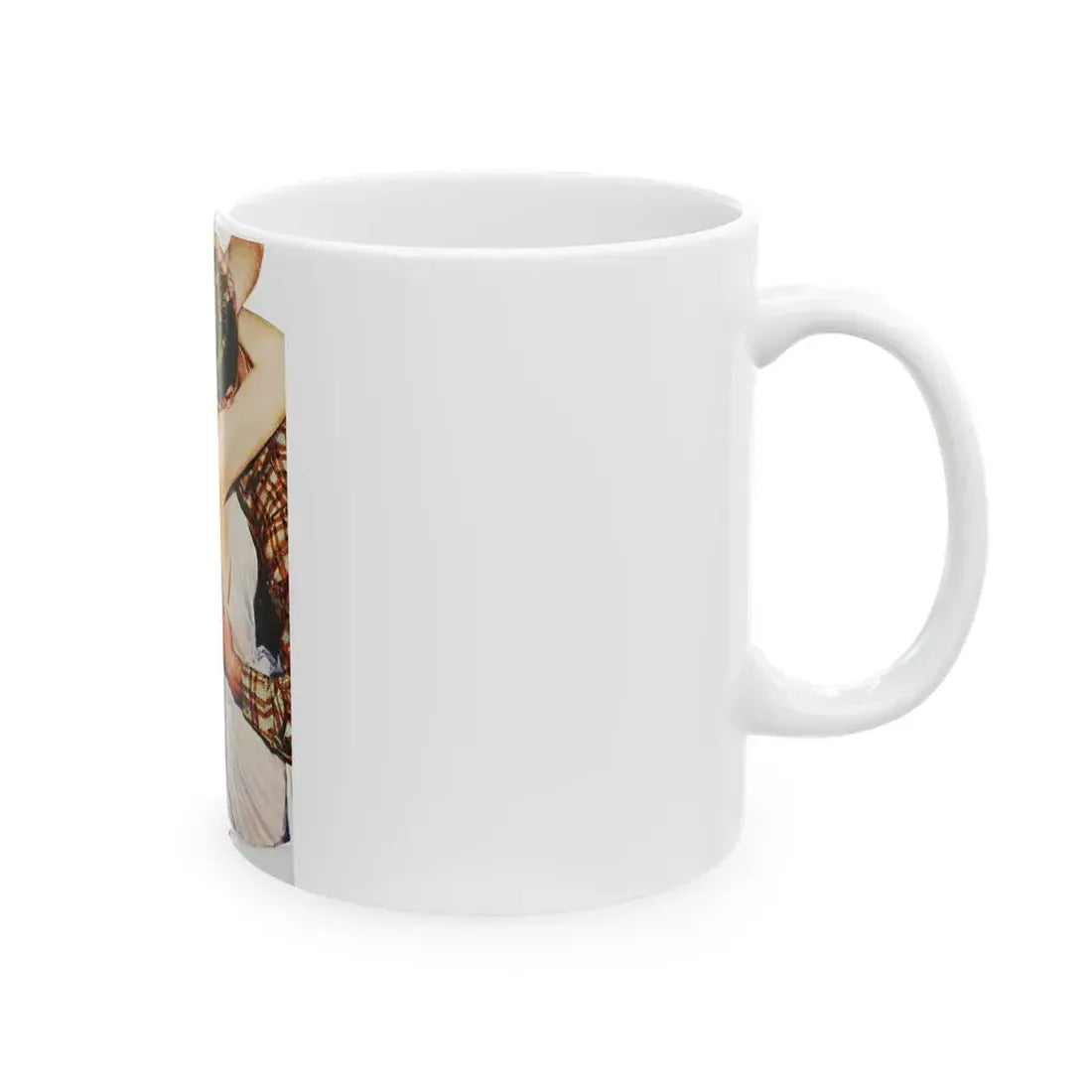 Elusive Beauty, Redbook, July 1955 - White Coffee Mug - Go Mug Yourself