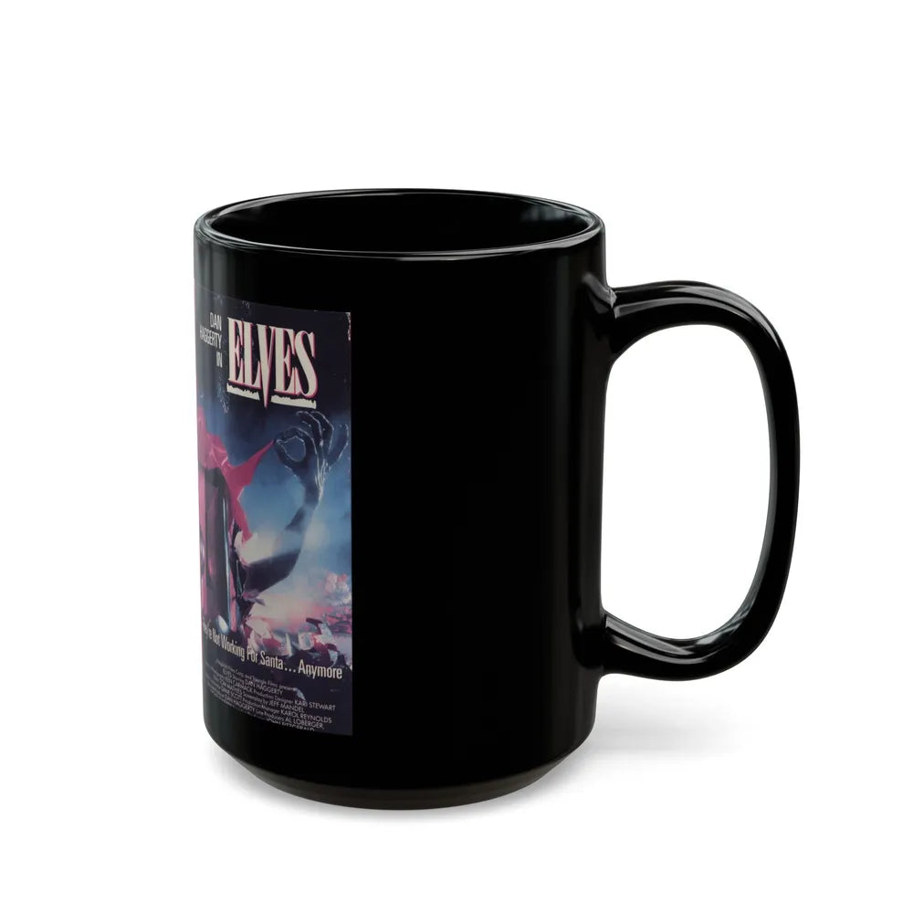 ELVES (VHS COVER) - Black Coffee Mug-Go Mug Yourself