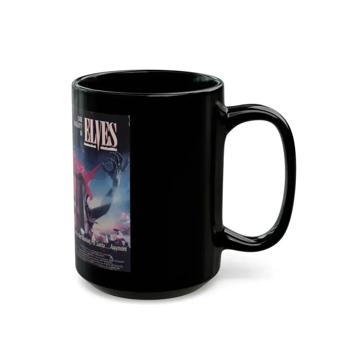 ELVES (VHS COVER) - Black Coffee Mug - Go Mug Yourself