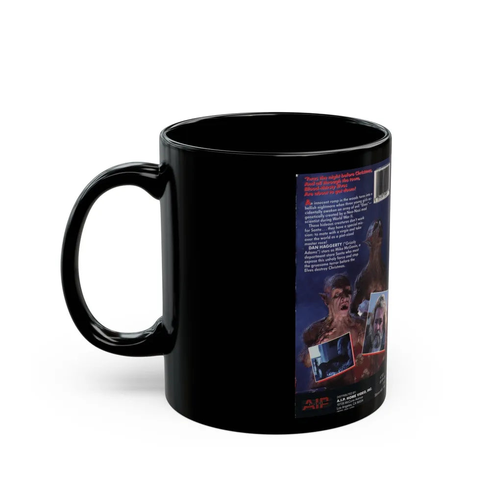 ELVES (VHS COVER) - Black Coffee Mug-Go Mug Yourself