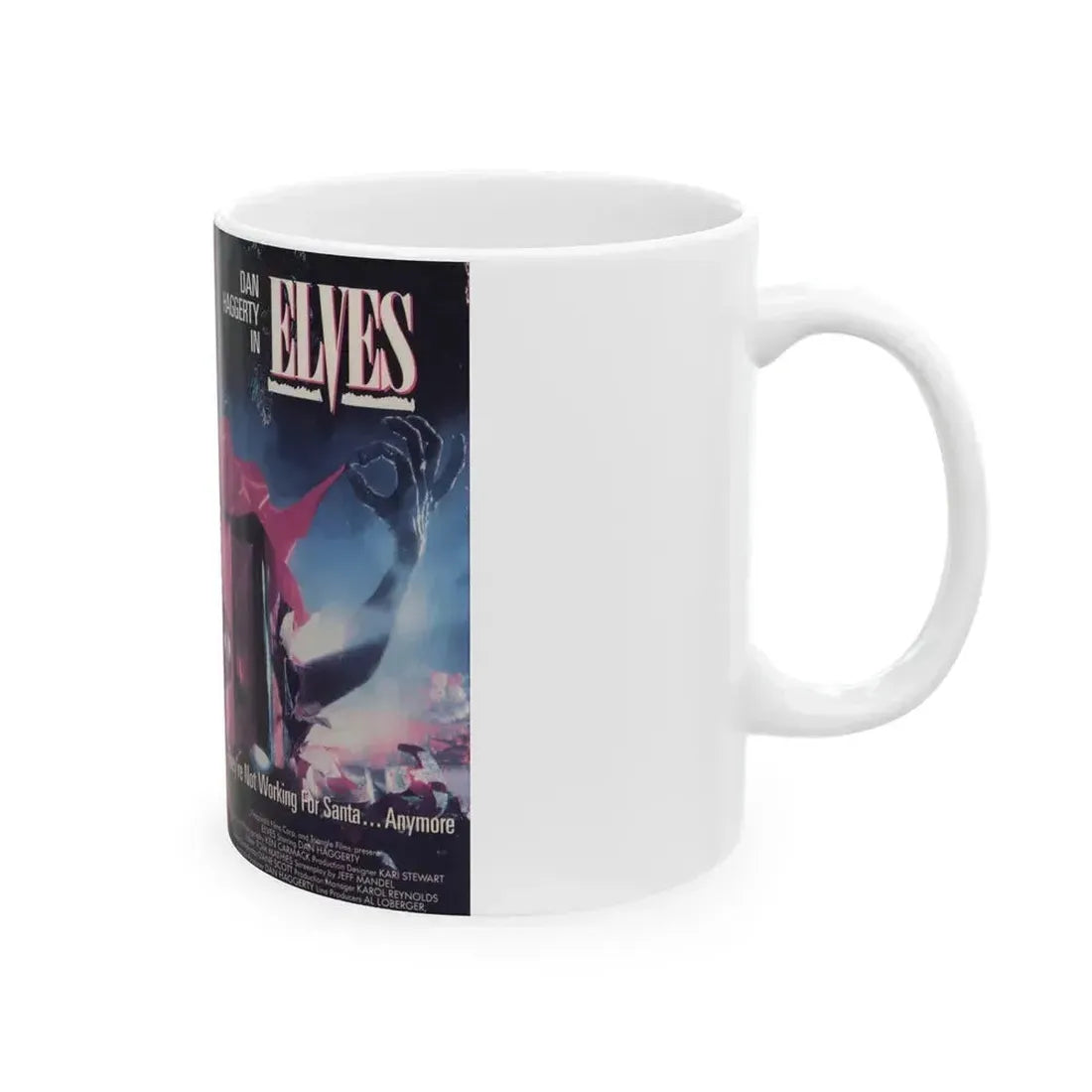 ELVES (VHS COVER) - White Coffee Mug - Go Mug Yourself