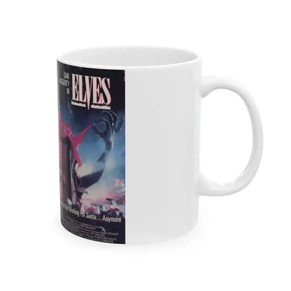 ELVES (VHS COVER) - White Coffee Mug - Go Mug Yourself