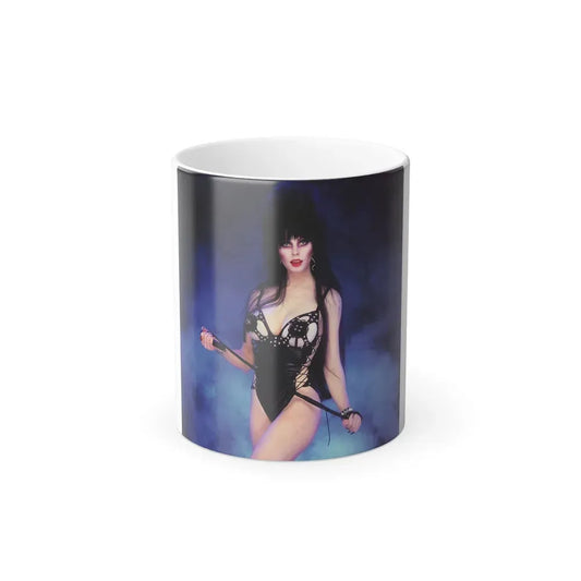 Elvira, Mistress Of The Dark #132 (Vintage Female Icon) Color Changing Coffee Mug 11oz - Go Mug Yourself