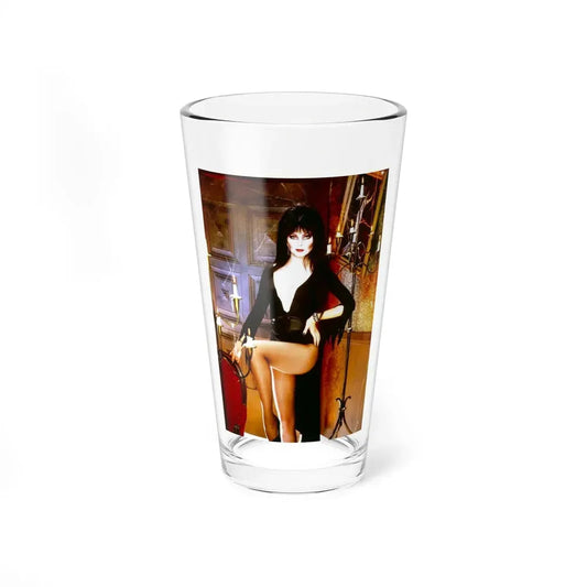Elvira, Mistress Of The Dark #136 (Vintage Female Icon) Pint Glass 16oz 16oz - Go Mug Yourself