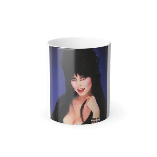 Elvira, Mistress Of The Dark #150 (Vintage Female Icon) Color Changing Coffee Mug 11oz - Go Mug Yourself