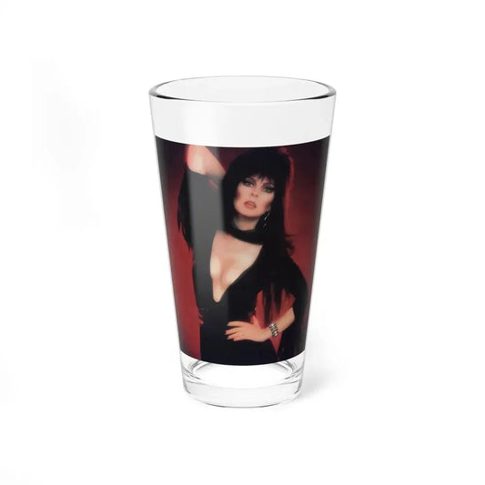 Elvira, Mistress Of The Dark #153 (Vintage Female Icon) Pint Glass 16oz 16oz - Go Mug Yourself