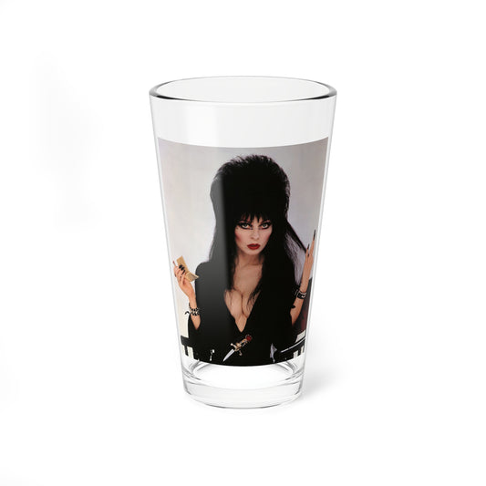 Elvira, Mistress Of The Dark #157 (Vintage Female Icon) Pint Glass 16oz-16oz-Go Mug Yourself