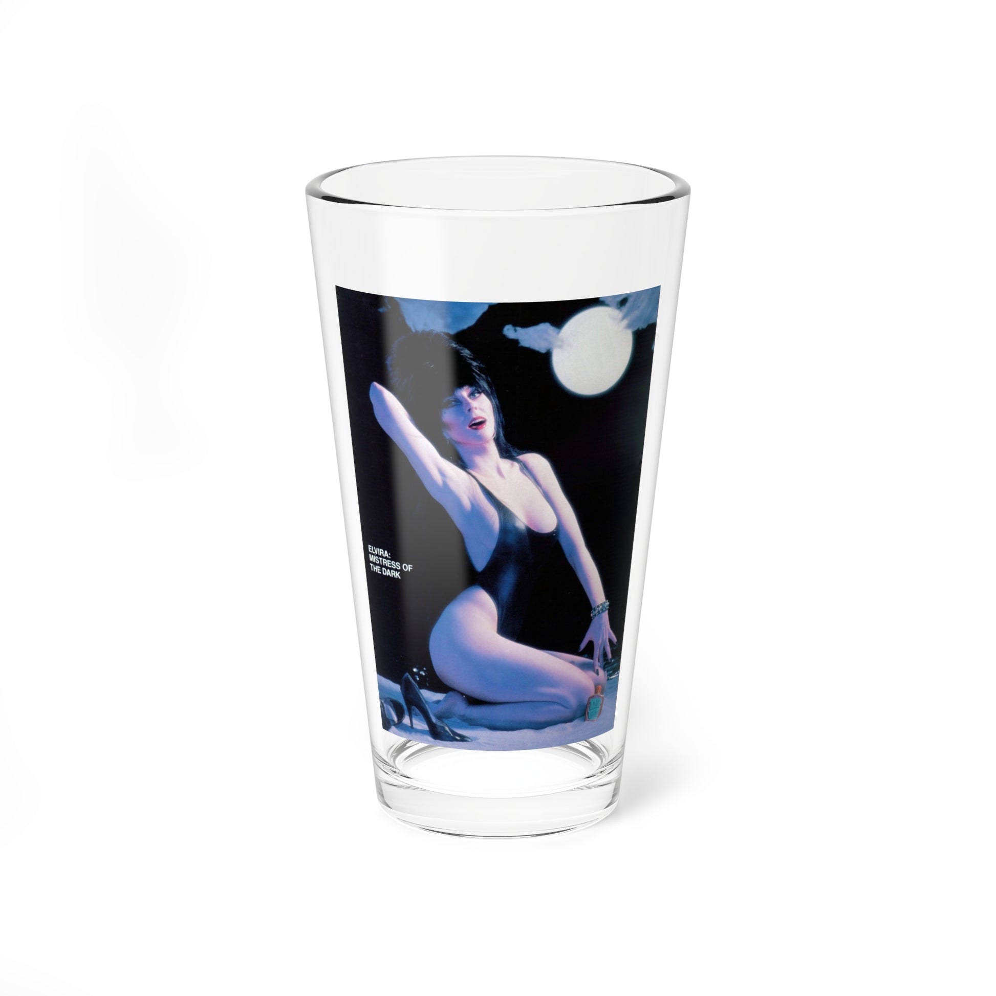 Elvira, Mistress Of The Dark #168 (Vintage Female Icon) Pint Glass 16oz-16oz-Go Mug Yourself