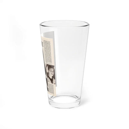 Elvira, Mistress Of The Dark #169 - B&W Photos & Article (Vintage Female Icon) Pint Glass 16oz-Go Mug Yourself