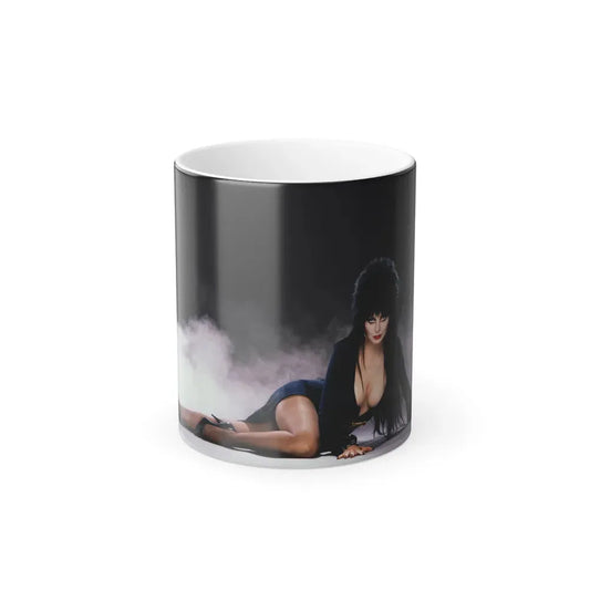 Elvira, Mistress Of The Dark #172 (Vintage Female Icon) Color Changing Coffee Mug 11oz - Go Mug Yourself