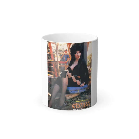 Elvira, Mistress Of The Dark #173 (Vintage Female Icon) Color Changing Coffee Mug 11oz - Go Mug Yourself