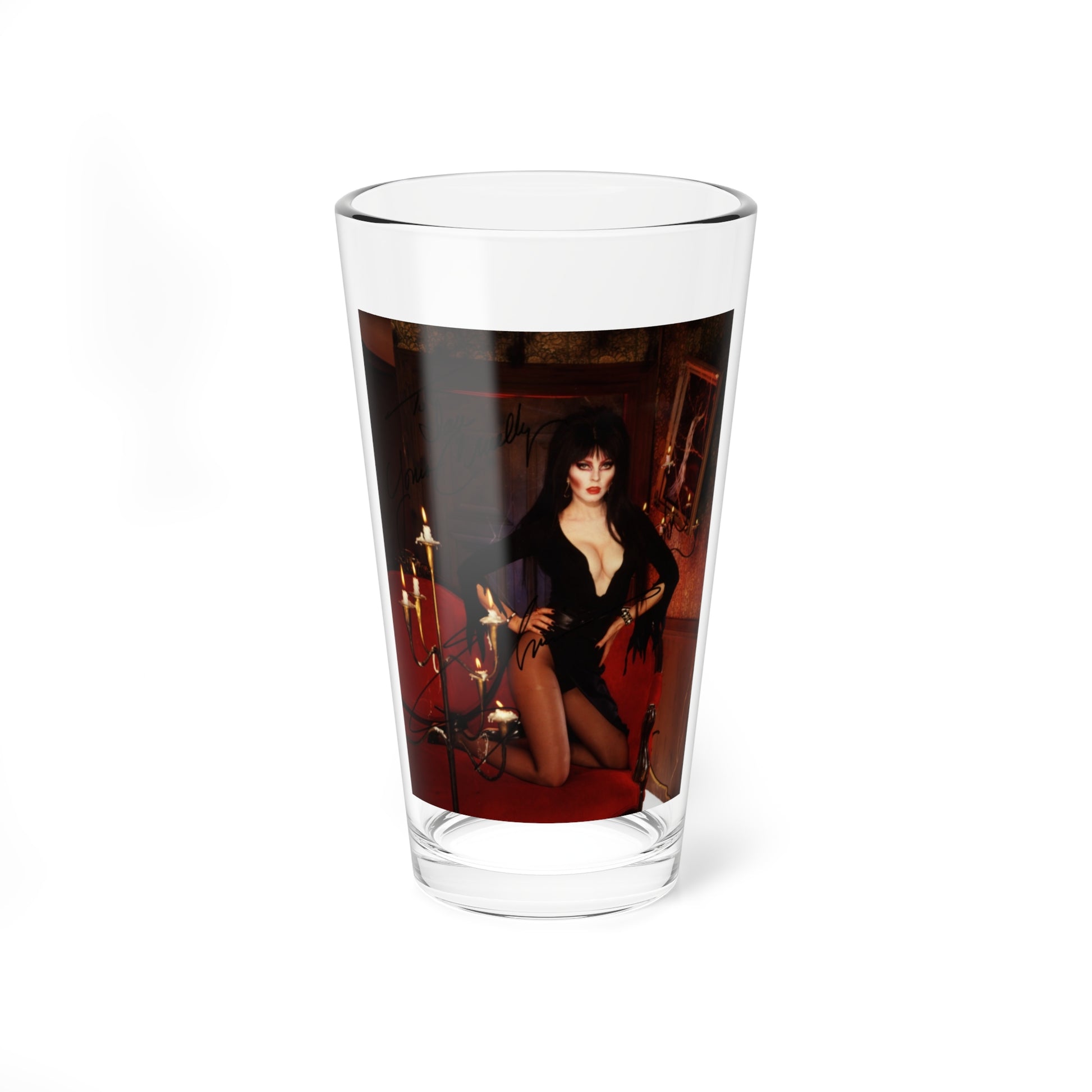 Elvira, Mistress Of The Dark #175 (Vintage Female Icon) Pint Glass 16oz-16oz-Go Mug Yourself