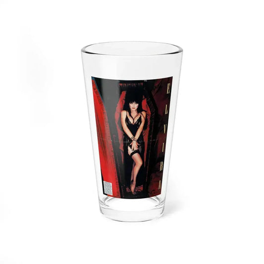 Elvira, Mistress Of The Dark #177 - Scanned Femme Fatales Mag. '92 Pic (Vintage Female Icon) Pint Glass 16oz 16oz - Go Mug Yourself