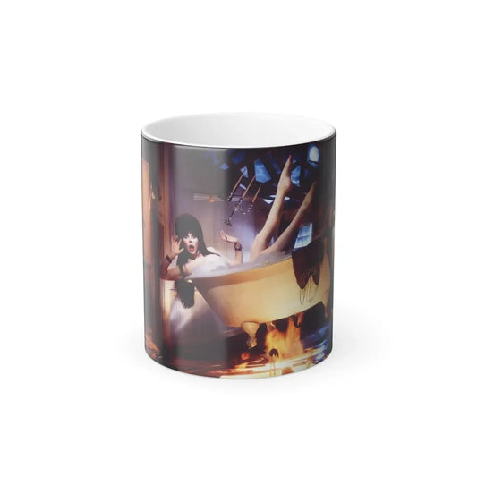 Elvira, Mistress Of The Dark #188 (Vintage Female Icon) Color Changing Coffee Mug 11oz - Go Mug Yourself