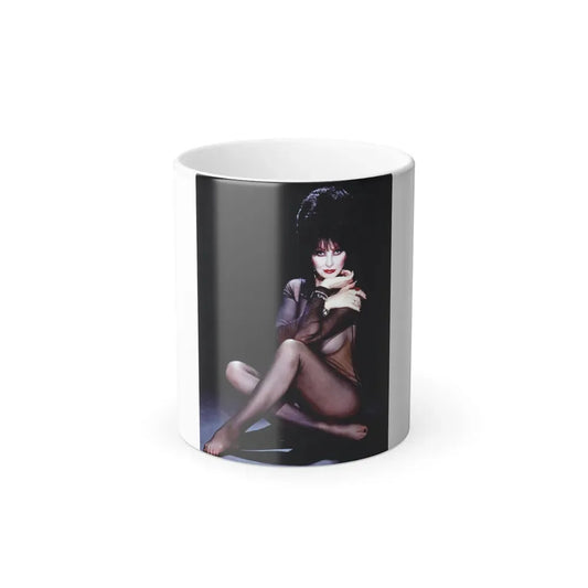 Elvira, Mistress Of The Dark #191 1 (Vintage Female Icon) Color Changing Coffee Mug 11oz - Go Mug Yourself